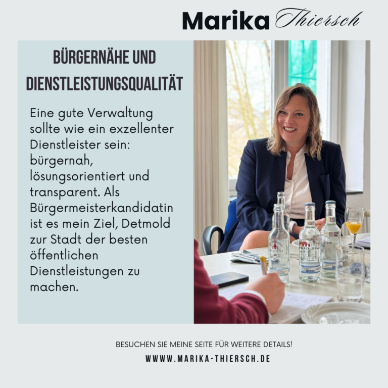 Bürgernähe und Dienstleistungsqualität